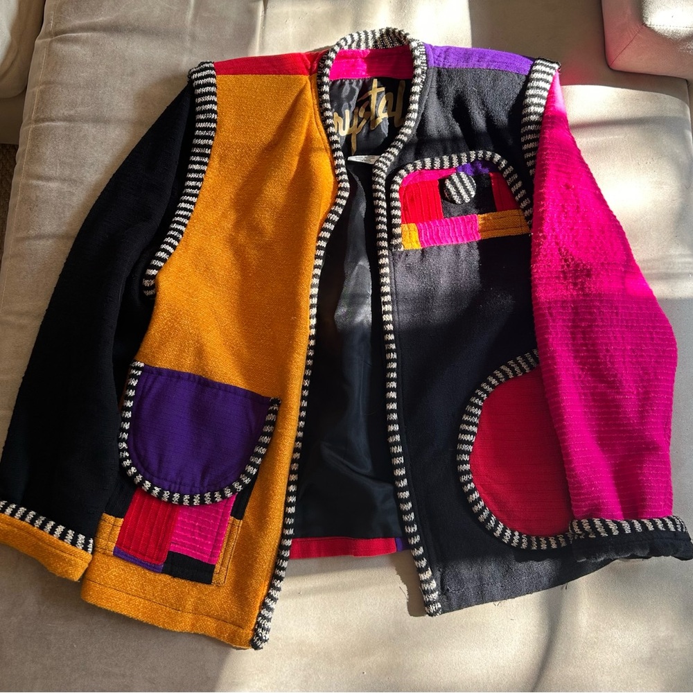 Crystal Patchwork Jacket. Handwoven. “Wearable Ar… - image 1